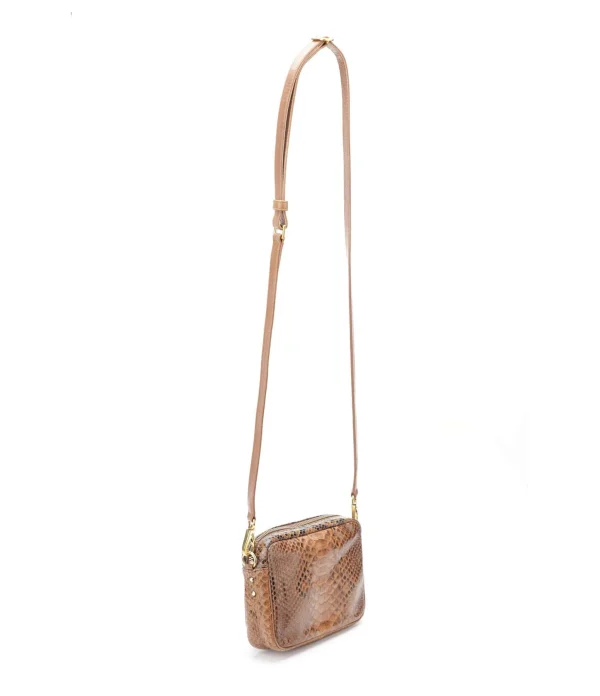 Nouvelle Collection CLARIS VIROT Sac Baby Charly Python Moka 3