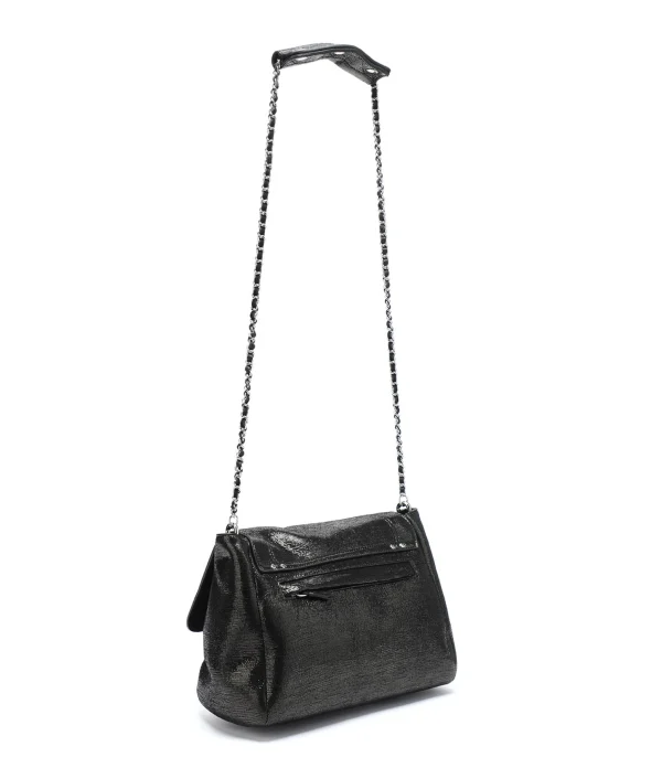 JEROME DREYFUSS Sac Lulu L Cuir Lamé Noir grande qualité 3