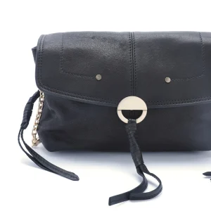 VANESSA BRUNO Sac Clutch Cuir Agneau Noir officiel 13