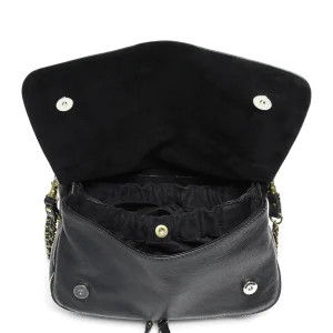 JEROME DREYFUSS Sac Bobi Cuir Froissé Noir achat pas cher 15