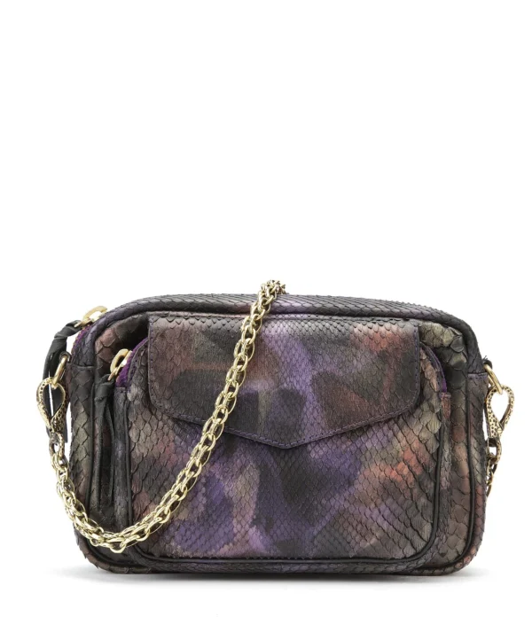 CLARIS VIROT Sac Charly Python Carbone achetez 1