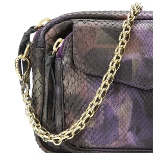 CLARIS VIROT Sac Charly Python Carbone achetez 9