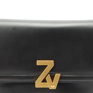 pas cher en vente ZADIG & VOLTAIRE Sac ZV Initiale La Clutch Cuir Noir 15