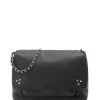 vente en ligne JEROME DREYFUSS Sac Lulu M Cuir Noir Silver 28