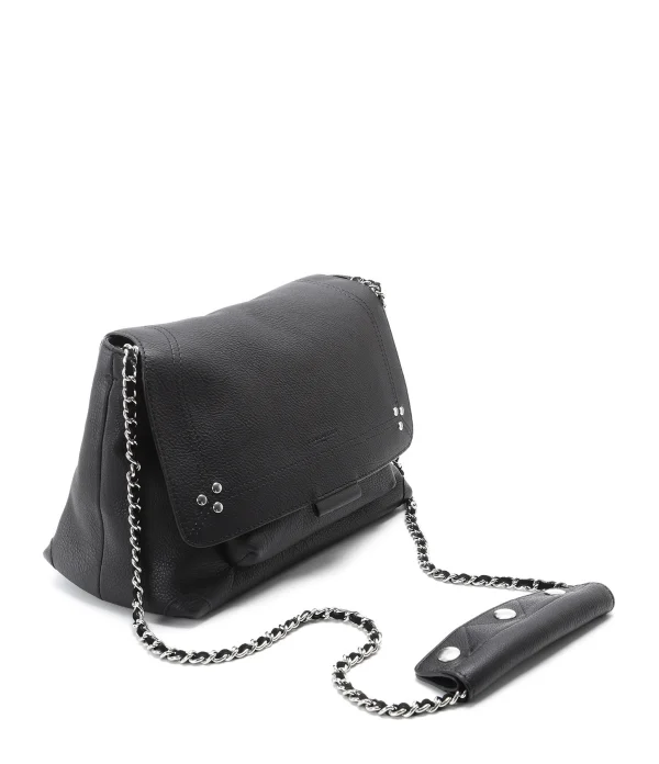 vente en ligne JEROME DREYFUSS Sac Lulu M Cuir Noir Silver 3