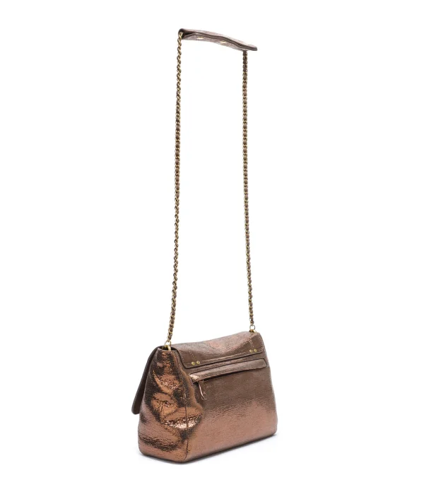 JEROME DREYFUSS Sac Lulu M Cuir Lamé Bronze mode 3