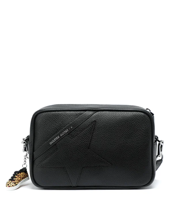 GOLDEN GOOSE Sac Star Cuir Matelassé Étoile Noir Distributeur Officiel 1