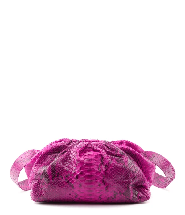 SISTA PARIS Sac Big Uniq Cuir Souple Python Pink Devil achat pas cher 1