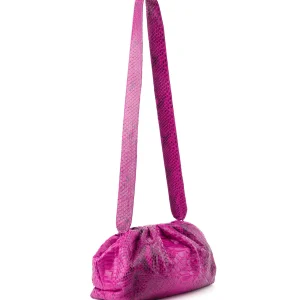 SISTA PARIS Sac Big Uniq Cuir Souple Python Pink Devil achat pas cher 10