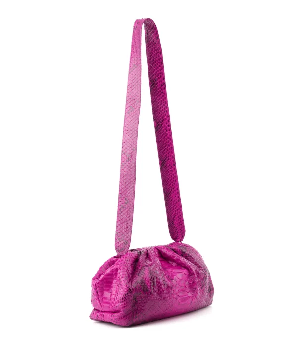 SISTA PARIS Sac Big Uniq Cuir Souple Python Pink Devil achat pas cher 3