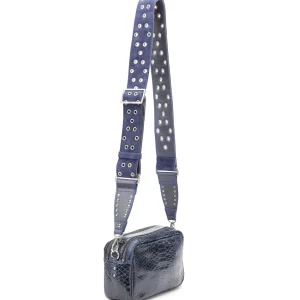 mode tendance CLARIS VIROT Sac Lily Python Navy 11