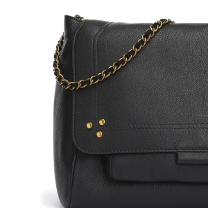 magasin pour JEROME DREYFUSS Sac Lulu L Cuir Grainé Noir Brass 21