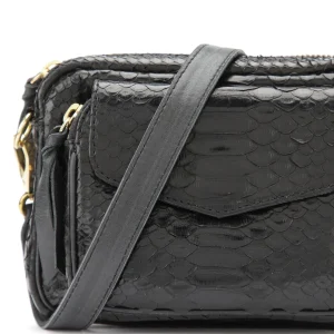 Livraison rapide CLARIS VIROT Sac Baby Charly Python Noir 9