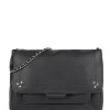 outlet JEROME DREYFUSS Sac Lulu L Cuir Noir Silver 23