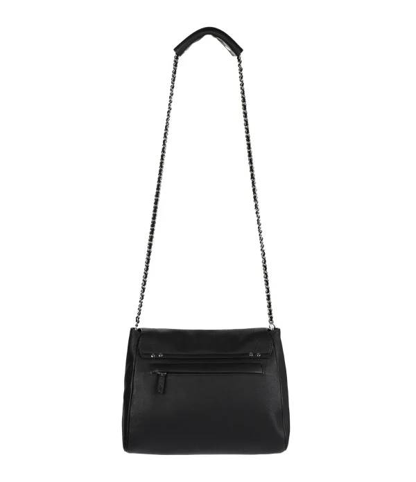 outlet JEROME DREYFUSS Sac Lulu L Cuir Noir Silver 4