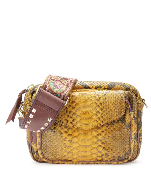 CLARIS VIROT Sac Charly Python Safran commentaire favorable 1