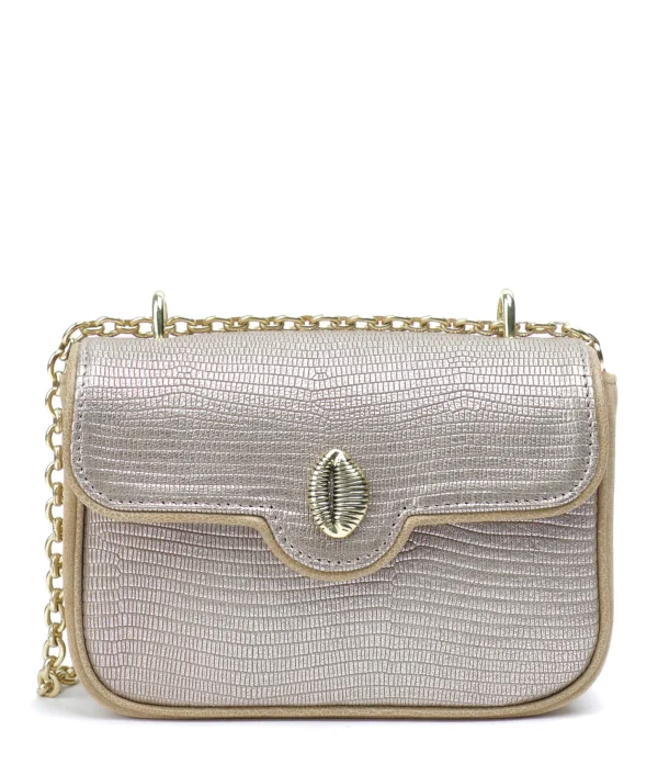 CLARIS VIROT Sac Ava Mini Cuir Platine soldes luxe 1