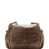 JEROME DREYFUSS Sac Helmut S Cuir Croco Kaki magasin pour 17