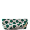 magasin en ligne france JEROME DREYFUSS Pochette Clic Clac XL Soft Velours Imprimé Pois, Capsule Velours 25