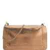 pas cher JEROME DREYFUSS Sac Bobi L Cuir Lamé Bronze 25