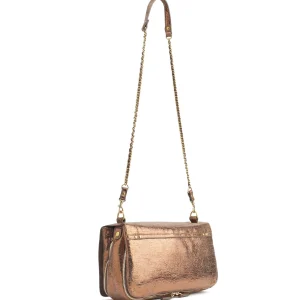 pas cher JEROME DREYFUSS Sac Bobi L Cuir Lamé Bronze 10