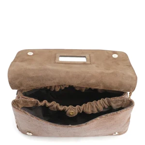 pas cher JEROME DREYFUSS Sac Bobi L Cuir Lamé Bronze 12