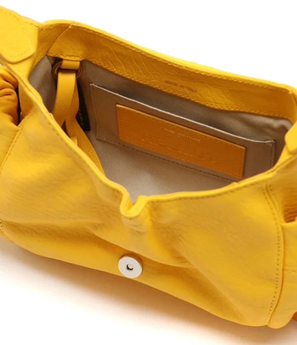 vente à bas prix JEROME DREYFUSS Sac Helmut S Cuir Bubble Jaune Tournesol 4