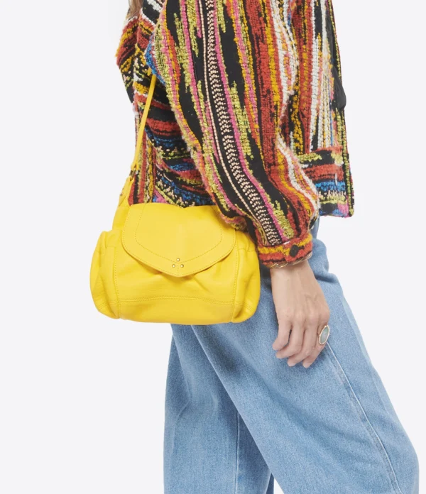 vente à bas prix JEROME DREYFUSS Sac Helmut S Cuir Bubble Jaune Tournesol 6