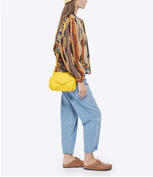 vente à bas prix JEROME DREYFUSS Sac Helmut S Cuir Bubble Jaune Tournesol 7