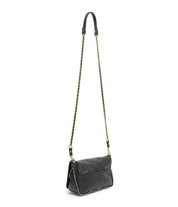 haute qualité JEROME DREYFUSS Sac Bobi S Cuir Python Noir 3