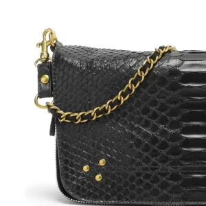 haute qualité JEROME DREYFUSS Sac Bobi S Cuir Python Noir 15