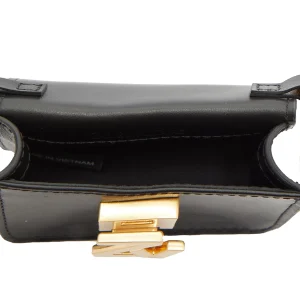 belle ZADIG & VOLTAIRE Mini Sac ZV Initiale Le City Grigri Cuir Noir 12