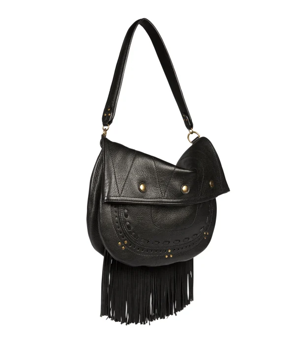 JEROME DREYFUSS Sac Jerry M Cuir Grainé Noir outlet 3