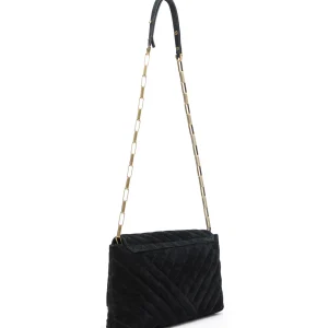 Distributeur Officiel ISABEL MARANT Sac Merine Bandoulière Cuir Suédé Noir 12