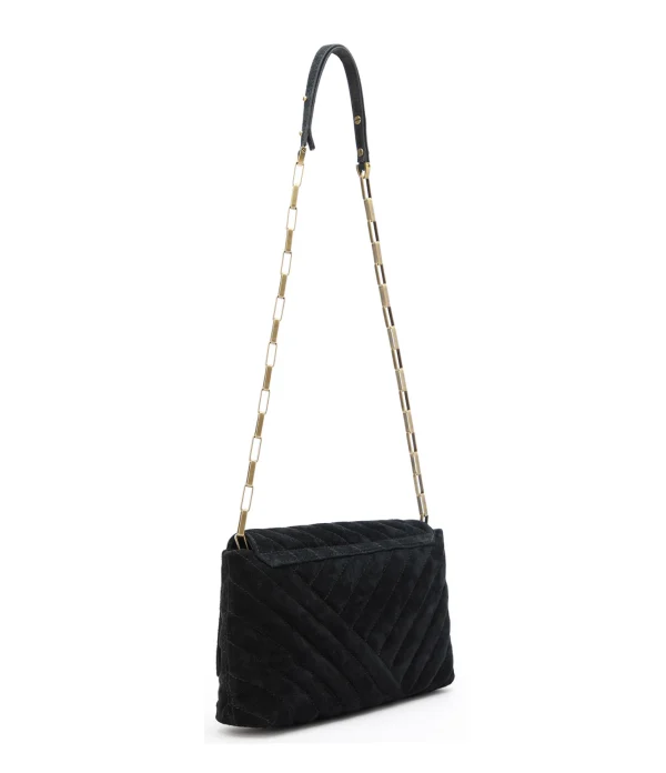 Distributeur Officiel ISABEL MARANT Sac Merine Bandoulière Cuir Suédé Noir 4