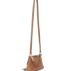 SEE BY CHLOE Sac Joan Mini Double Cuir Caramel marque pas cher en ligne 10