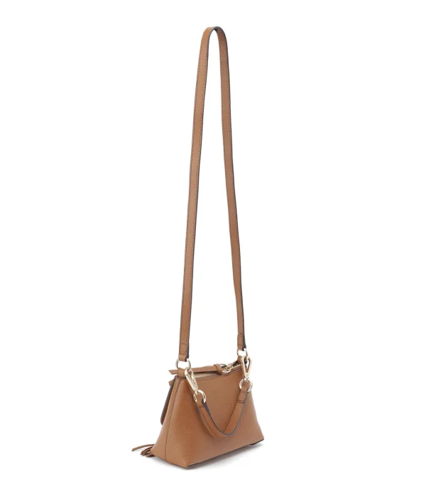 SEE BY CHLOE Sac Joan Mini Double Cuir Caramel marque pas cher en ligne 3