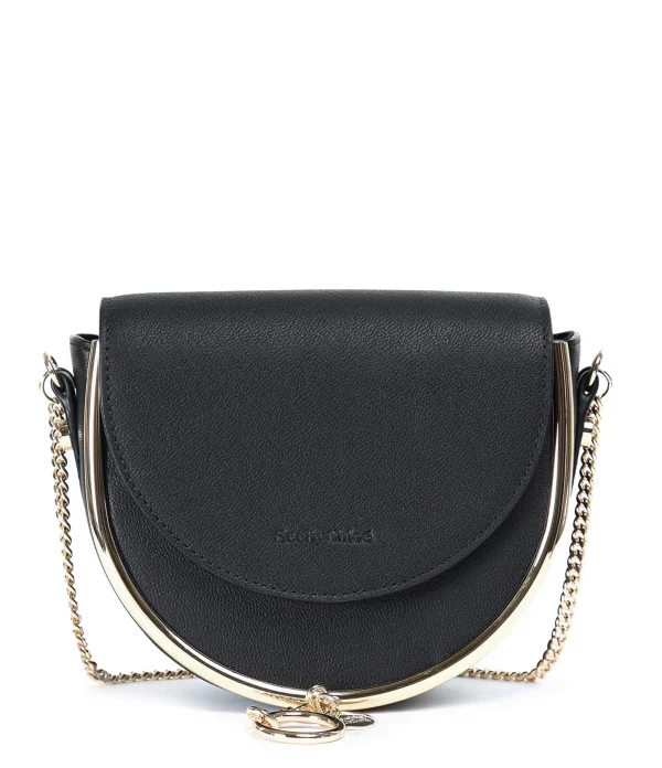 SEE BY CHLOE Sac Mara Cuir Lisse Noir Satisfait ou Remboursé 1