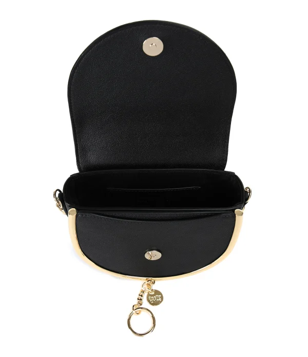 SEE BY CHLOE Sac Mara Cuir Lisse Noir Satisfait ou Remboursé 5