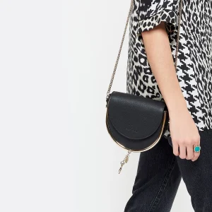 SEE BY CHLOE Sac Mara Cuir Lisse Noir Satisfait ou Remboursé 19