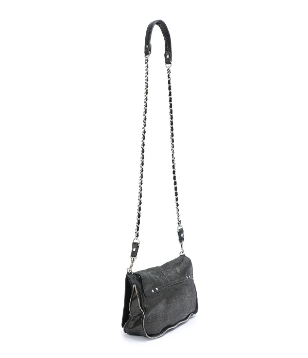 JEROME DREYFUSS Sac Bobi S Cuir Lamé Noir styles dernier cri 3