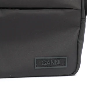 GANNI Sac Tissu Recyclé Noir à prix réduits 11