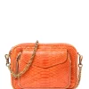 magasin pour CLARIS VIROT Sac Charly Python Orange 19