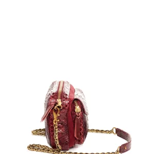 CLARIS VIROT Sac Charly Python Bordeaux Suédé Boutique officielle 9