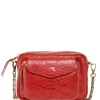 france CLARIS VIROT Sac Big Charly Python Rouge 19