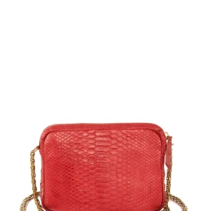 france CLARIS VIROT Sac Big Charly Python Rouge 14