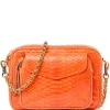 soldes en ligne CLARIS VIROT Sac Big Charly Python Orange 22