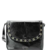 VANESSA BRUNO Sac Crossbody Cuir Craquelé Noir Retour gratuit en magasin. 22