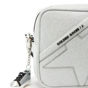 GOLDEN GOOSE Sac Star Cuir Glitter Argenté vente à bas prix 12