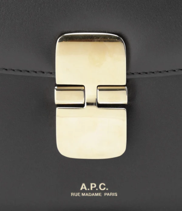 achat A.P.C. Sac Grace Mini Cuir Lisse Noir 5